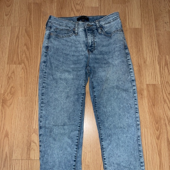 Banana Republic Stretch Acid Washed High Rise Skinny Fit Denim Jeans Size 25/0 - Picture 3 of 7